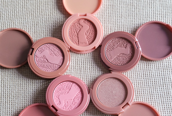 Review, Swatches | Tarte Best of Blush Amazonian Clay Cheek Set (shades Fantasy, Captivating, Charmed, Exposed & Delight)